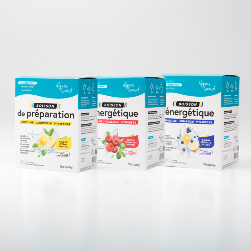 Boissons de préparation et énergétiques - Lot de 3