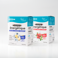 Boisson énergétique - Lot de 2 Menthe-Framboise et Myrtille-Citron