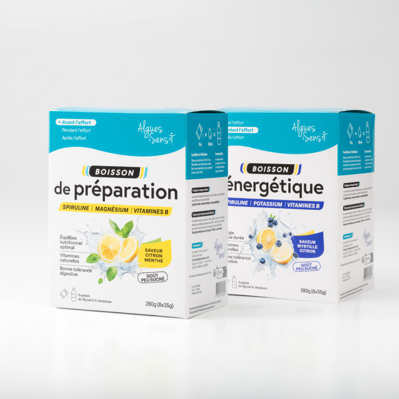 Boissons de préparation et énergétique - Lot de 2