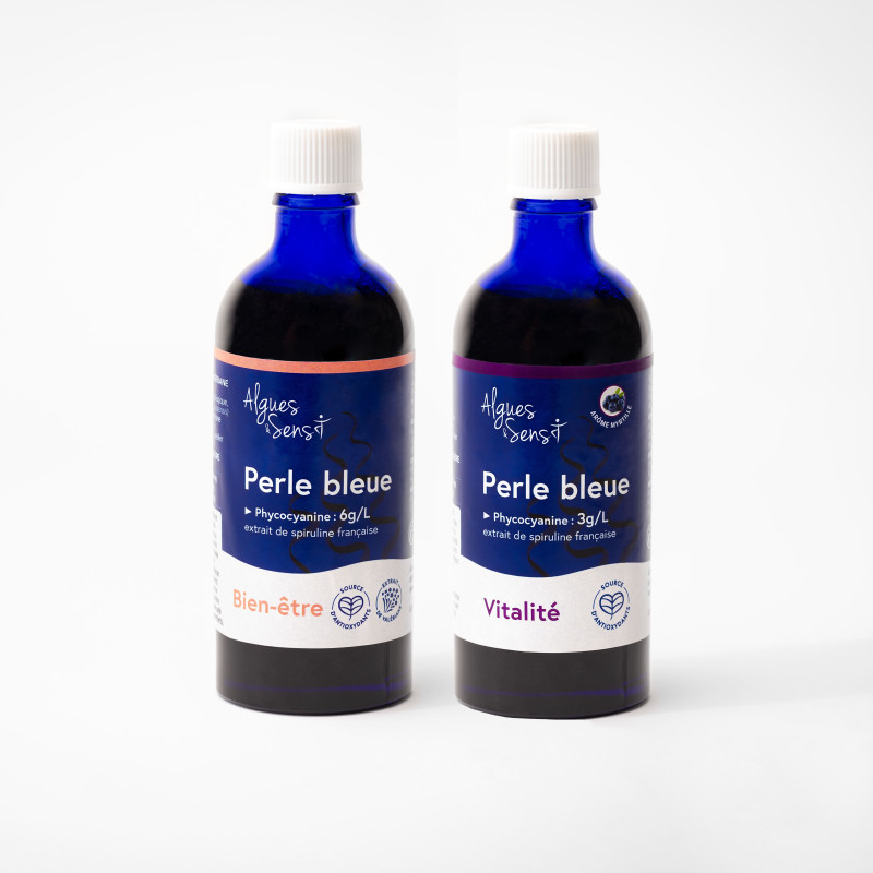Duo spiruline liquide : Bien-&ecirc;tre & Vitalit&eacute;