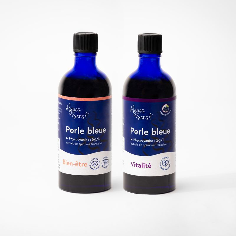 Duo spiruline liquide : Bien-&ecirc;tre & Vitalit&eacute;