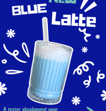 Blue Latte : la boisson bleue tendance &agrave; r&eacute;aliser chez soi